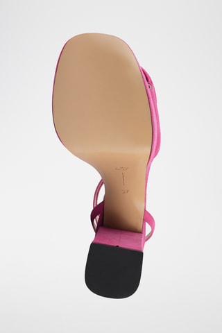 Nubuck Sandalen met Hak Goddess of Love - Roze
