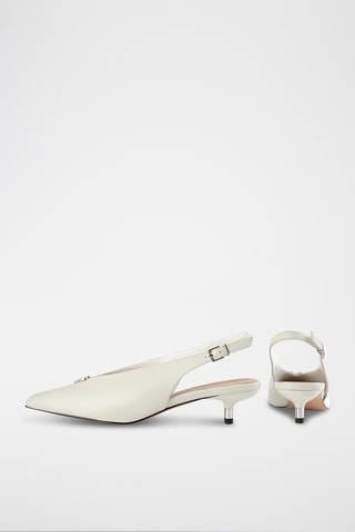 Leren Sandalen met Hak Middle Ground - Wit