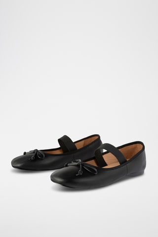 Leren Mary Janes Under Paris Sky - Zwart