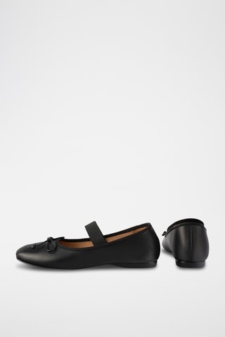 Leren Mary Janes Under Paris Sky - Zwart