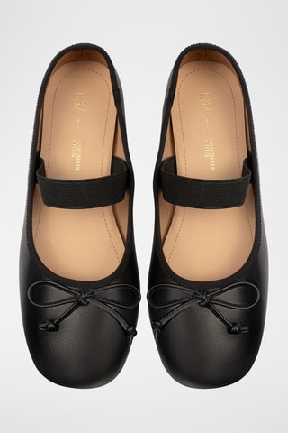 Leren Mary Janes Under Paris Sky - Zwart