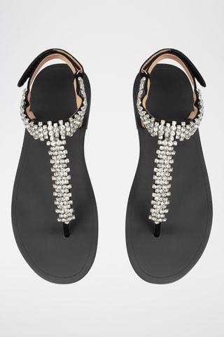 Leren Sandalen Indian Summer - Zwart