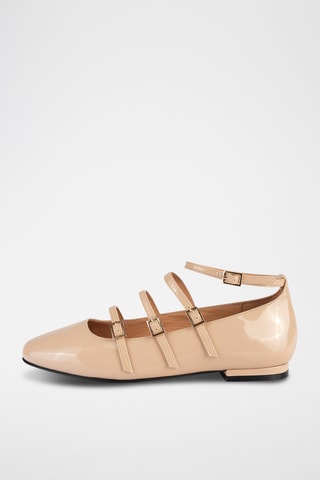 Lakleren Mary Janes Cheers - Nude