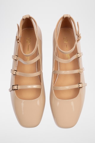 Lakleren Mary Janes Cheers - Nude