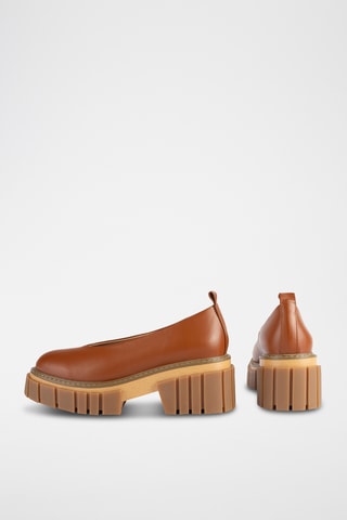 Nubuck Platform Ballerina’s Slow Down Baby - Camel