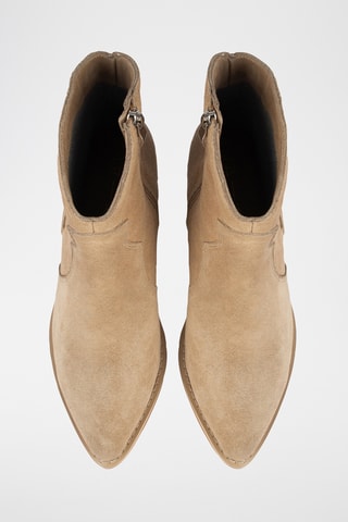 Nubuck Enkellaarzen So Fine - Beige