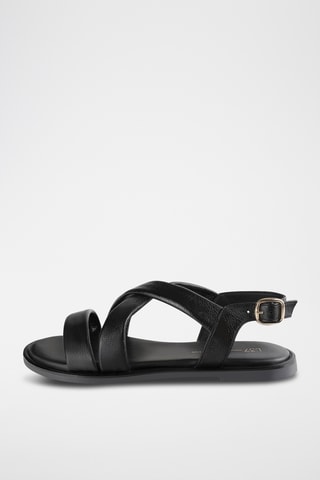Leren Sandalen Nothing to Hide - Zwart 