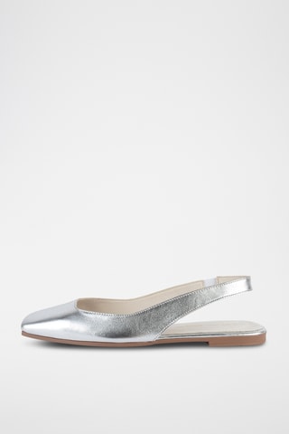 Leren Ballerina's Westcoast - Zilverkleurig