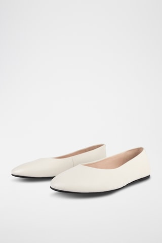 Leren Ballerina’s Baby Come On - Wit