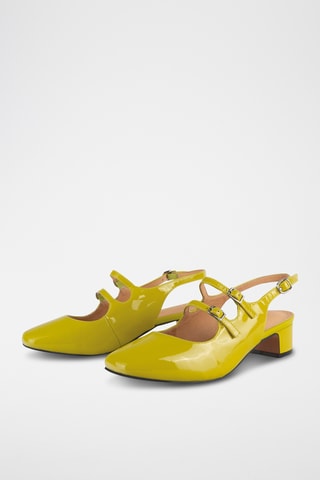 Lakleren Mary Janes met Hak Ciao Amore Ciao - Olijfgroen 