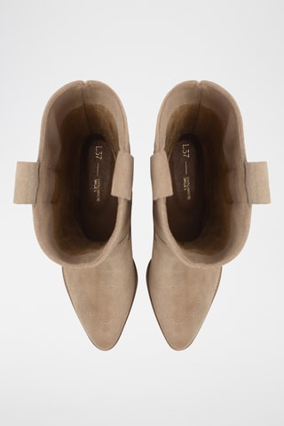 Nubuck Enkellaarzen on the Rocks - Beige