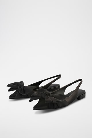 Leren Ballerina's Bohemian Bliss - Zwart