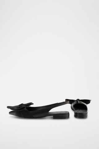 Leren Ballerina's Bohemian Bliss - Zwart