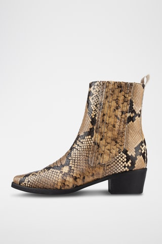 Leren Chelsea Boots Mastermind - Beige