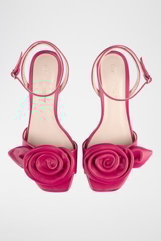 Leren Sandalen met Hak Carelss Whisper - Fuchsia