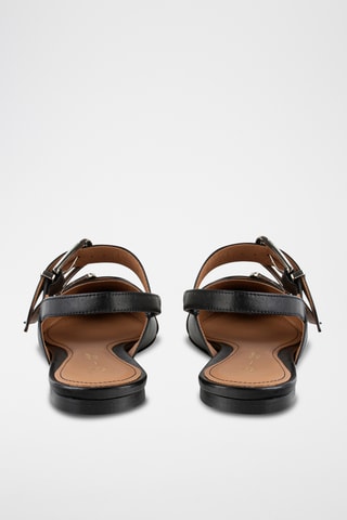Leren Ballerina's Rodeo Drive - Zwart