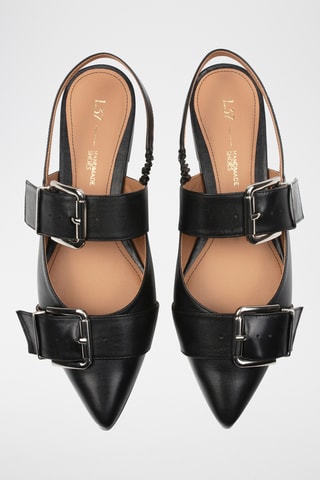 Leren Ballerina's Rodeo Drive - Zwart