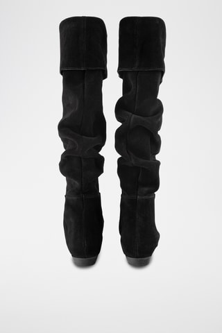 Nubuck Lieslaarzen Mixed Feelings - Zwart 