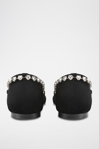 Nubuck Mary Janes Love Affair - Zwart 