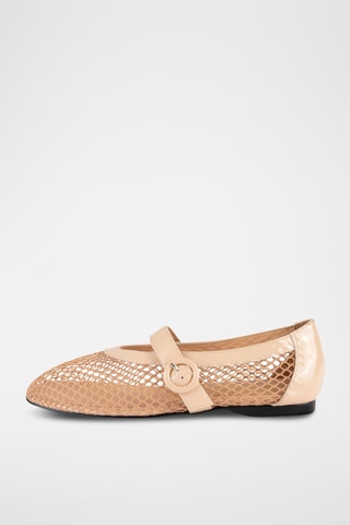 Lakleren Mary Janes Spend My Day - Nude