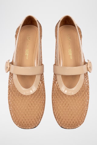 Lakleren Mary Janes Spend My Day - Nude
