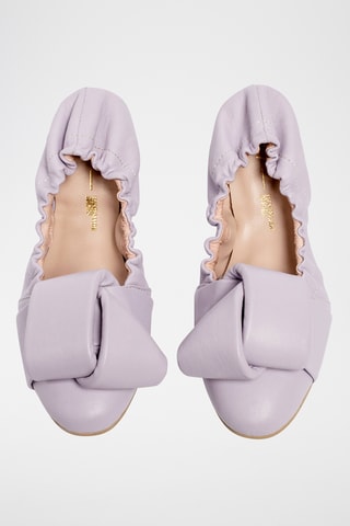 Leren Ballerina’s In The Summertime - Paars 