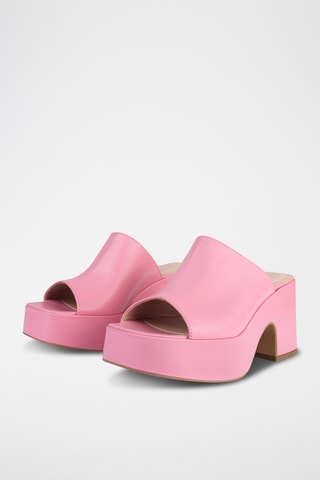 Leren Platform Muiltjes Los Amores - Roze