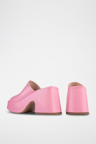 Leren Platform Muiltjes Los Amores - Roze