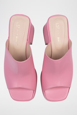 Leren Platform Muiltjes Los Amores - Roze