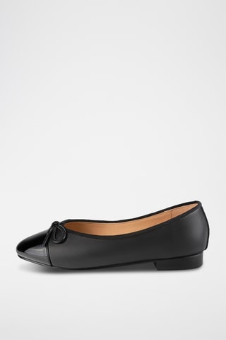 Leren Ballerina's Goodies - Zwart