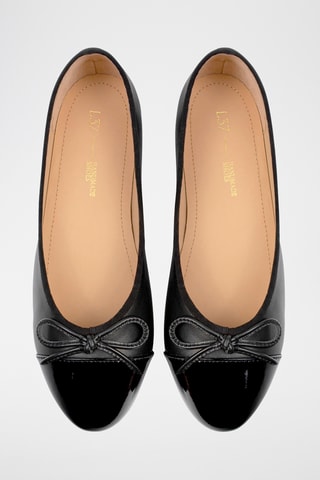 Leren Ballerina's Goodies - Zwart
