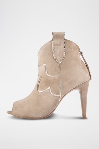 Nubuck Enkellaarzen Head over Heels - Beige 
