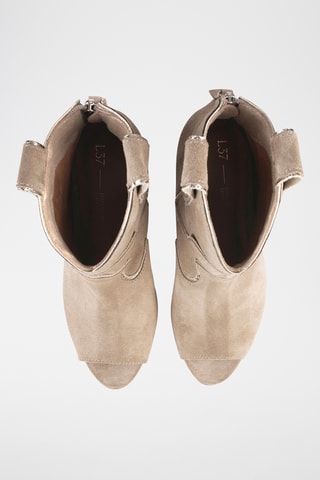 Nubuck Enkellaarzen Head over Heels - Beige 