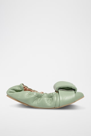 Leren Ballerina’s In The Summertime - Groen