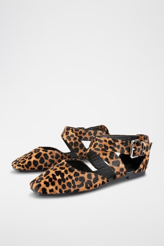 Nubuck Mary Janes Good Luck - Zwart en Lichtbruin