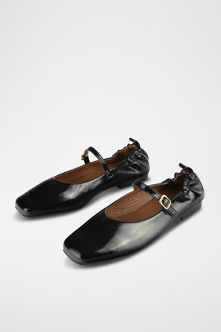 Nubuck Mary Janes Luxes Strides - Zwart
