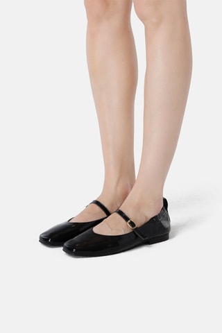 Nubuck Mary Janes Luxes Strides - Zwart