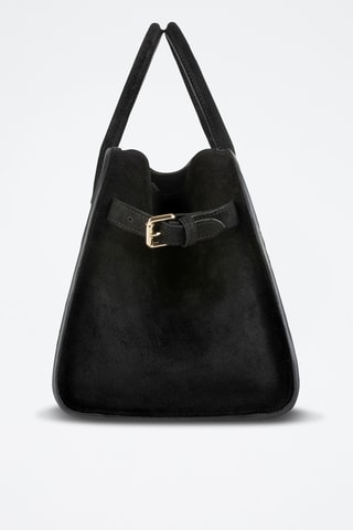 Nubuck Shopper Bon Voyage Mini - Zwart 