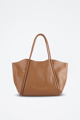 Leren Shopper Big Big World New - Camel 