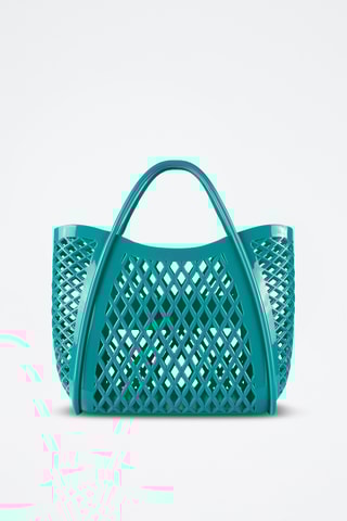 Handtas Airy Weave - Pauwblauw