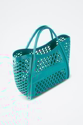 Handtas Airy Weave - Pauwblauw
