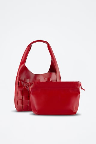 Leren Handtas en Clutch Big Universe - Bordeauxrood