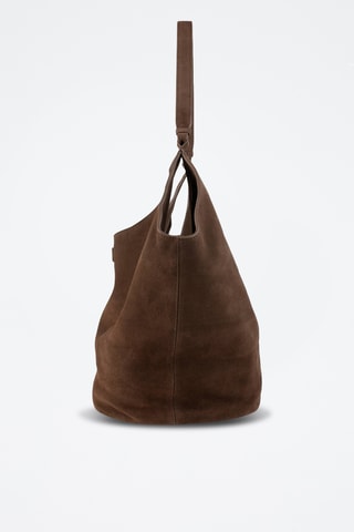 Nubuck Handtas Wish you Were Mine - Bruin 