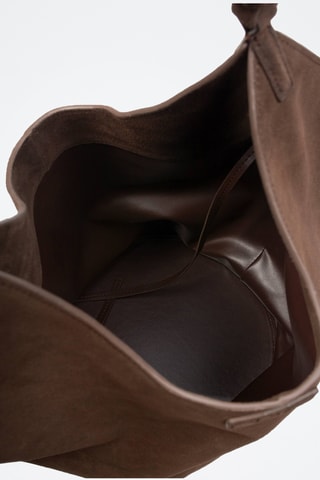 Nubuck Handtas Wish you Were Mine - Bruin 
