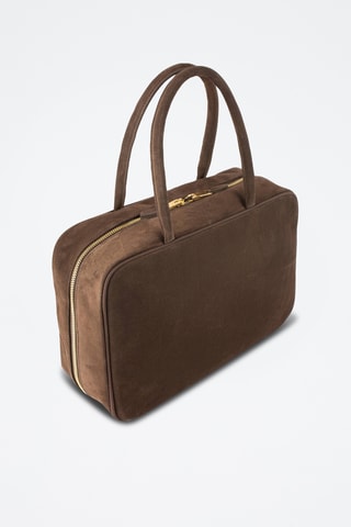 Nubuck Handtas Nova Chic - Bruin