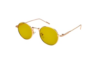Lunettes de soleil mixte - Catégorie 2 - Doré rose