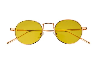 Lunettes de soleil mixte - Catégorie 2 - Doré rose