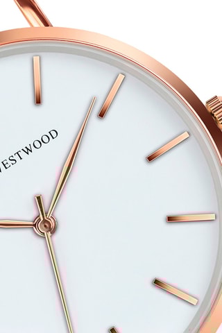 Montre à quartz en acier - Doré rose - Emily Westwood 