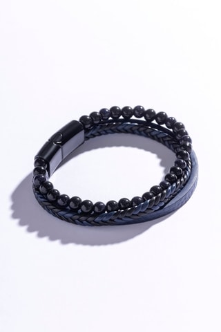 Bracelet - Noir et bleu marine - Marc Malone