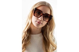 Lunettes de soleil femme - Noir et marron